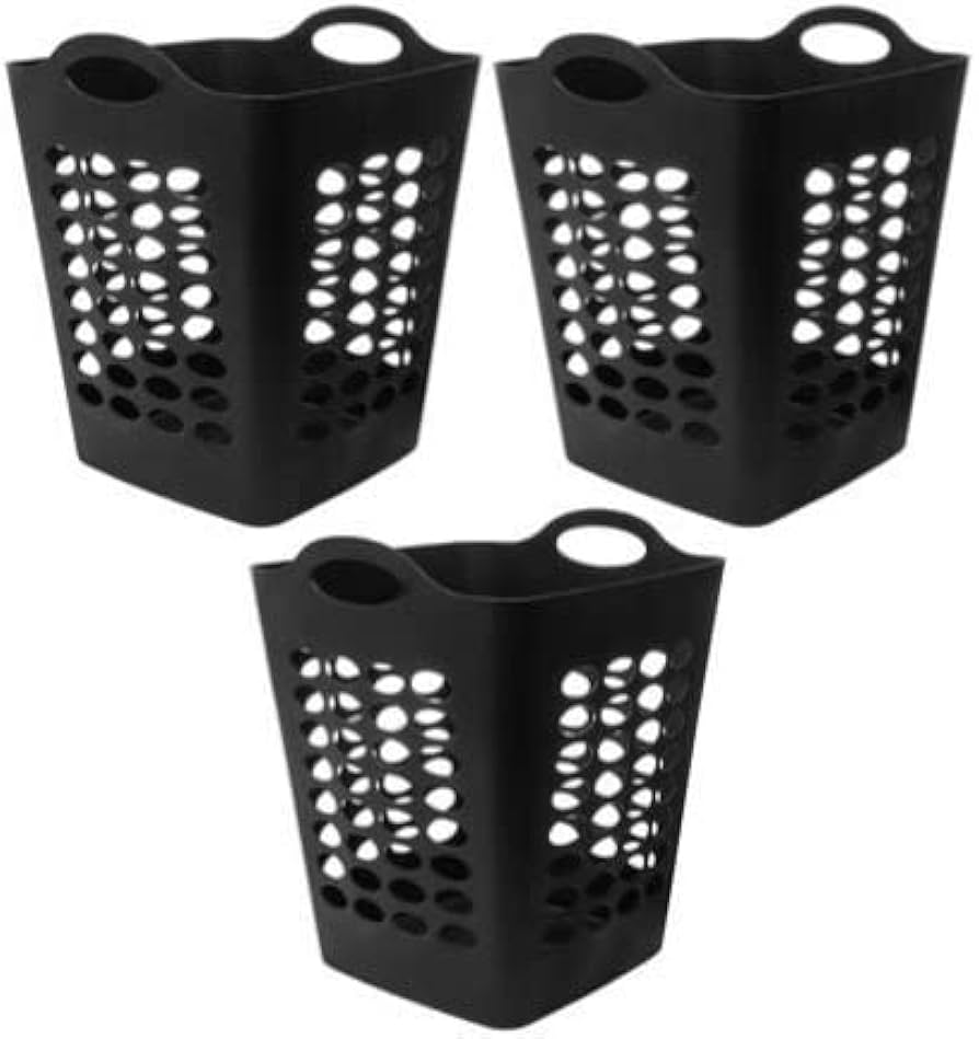 Thumbs-Up Large Flexi Laundry Basket Black image