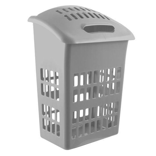 Thumbs-Up Upright Laundry Basket Dark Grey image