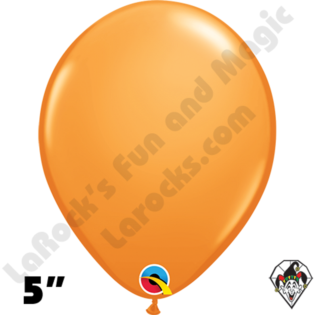 Qualatex 05" Round Orange - 100 count (plain) image
