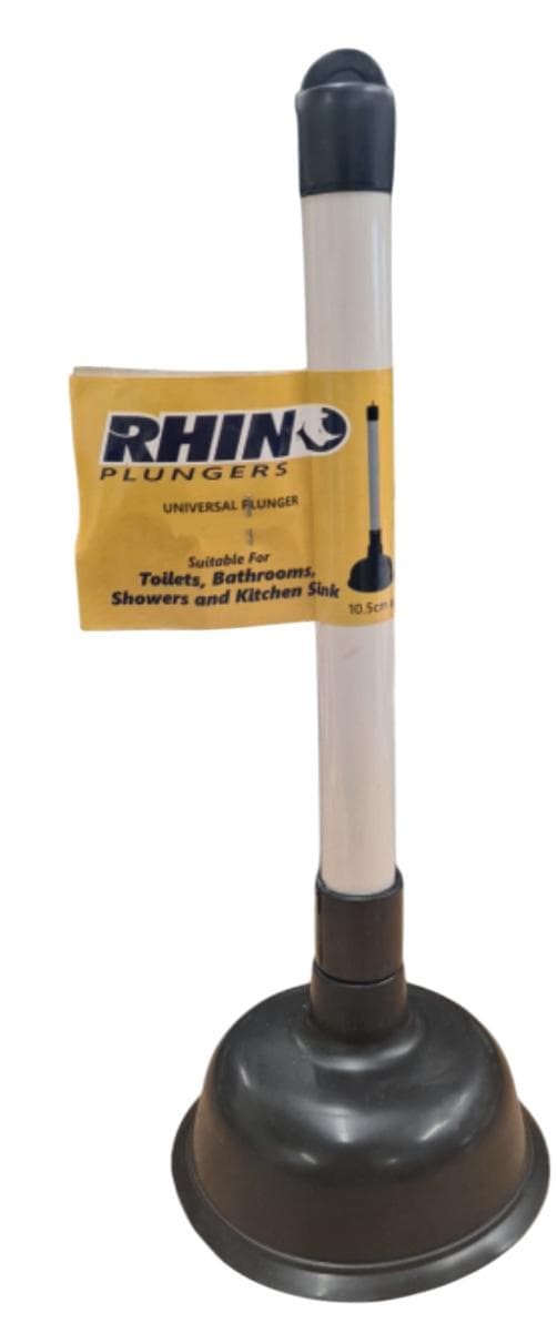 Rhino Short Plastic Handle Sink Bath Plunger

