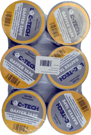Loc-tech 50MMX50m Gaffer Tape-silver (6pc)