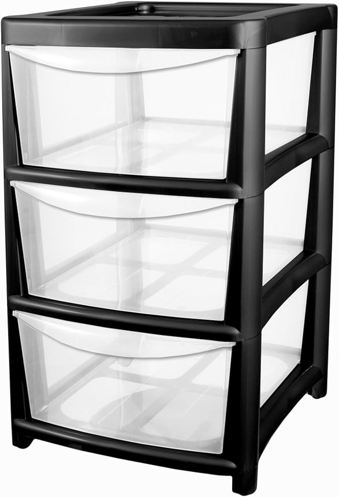 Thumbs-Up 3 Larger Drawer Mobile Unit Vol Ash Frame Clear Drawer image