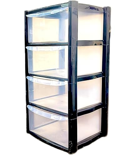 Thumbs-Up 4 Large Drawer Mobile Unit Vol Ash Frame Clear Drawer image