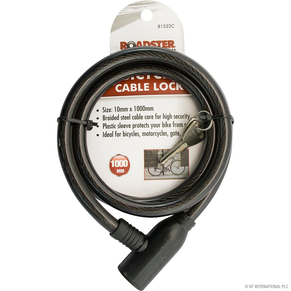 NT Bicycle Cable Lock - 10mm X 1000mm
