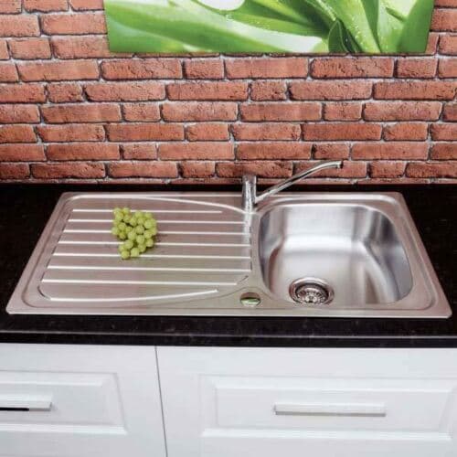 Thumbs-Up Sink Tidy With Tray Platinum