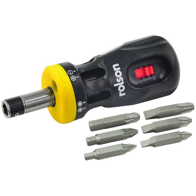 Rolson 12 In 1 Stubby Ratchet Set