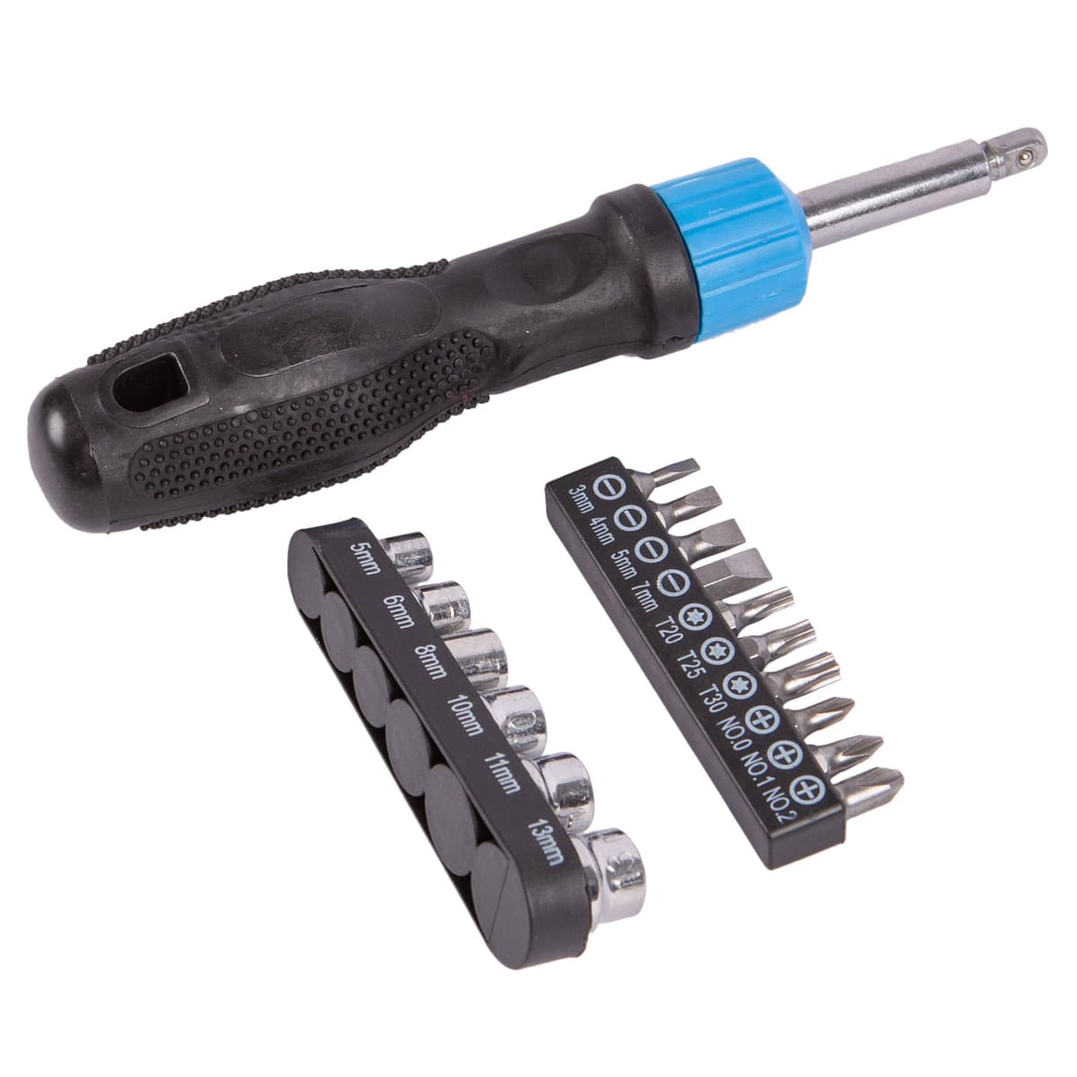 Blackspur 17pc Ratchet Screwdriver Set