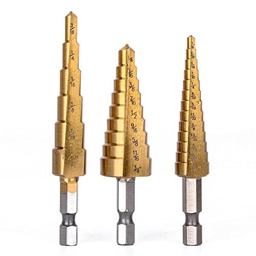 Blackspur 3 Pc  Step Drill Set - Titanium C