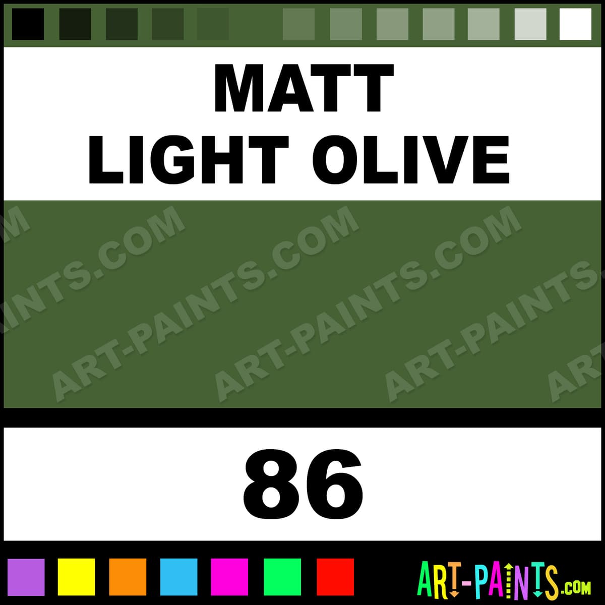 Rustins 86 NO1 MATT LIGHT OLIVE