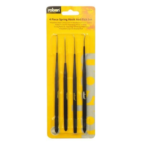 Rolson Tools 4pc Spring  Hook&pick Set