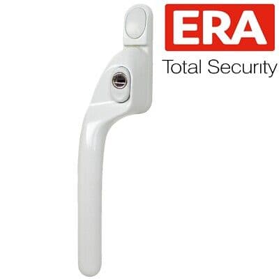 Securit  Lh Espag Lock Window Handle White