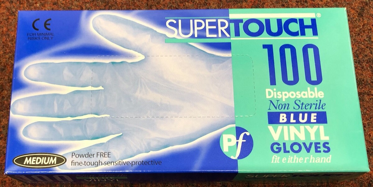 Supertouch Vinyl Blue P/F Medium - 10x100 image