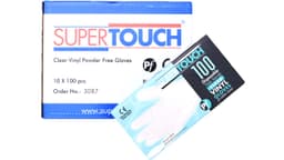 Supertouch Vinyl Blue P/F Large - 10x100 3