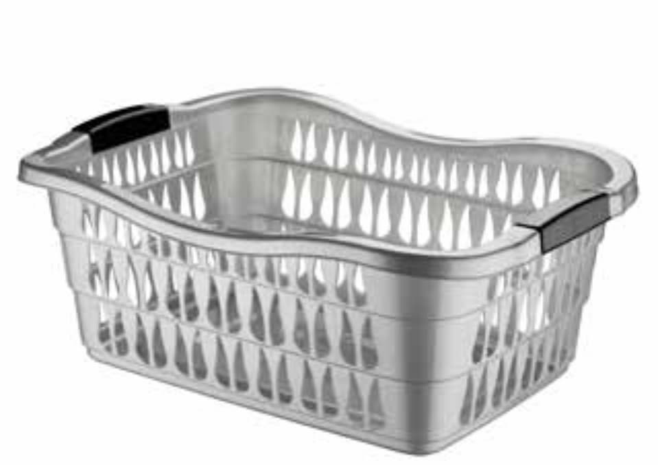 Asude Plastic Rectangular Laundry Basket