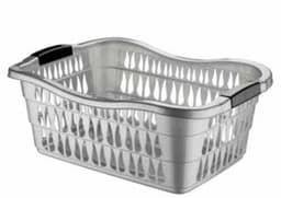 Asude Plastic Rectangular Laundry Basket 1