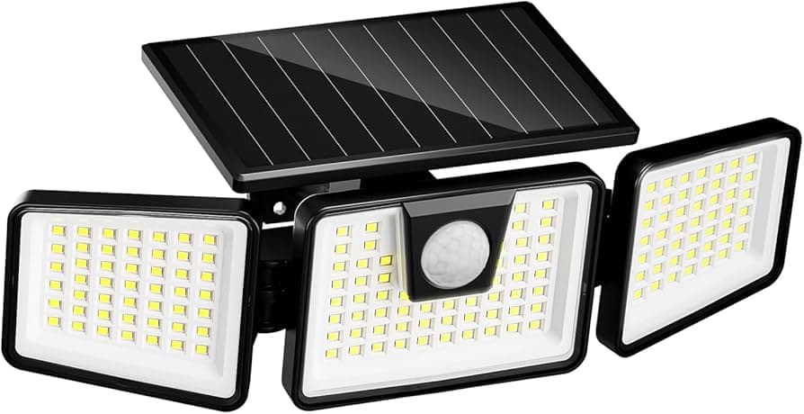 Blackspur 3 Head Motion Sensor Solar Security Light