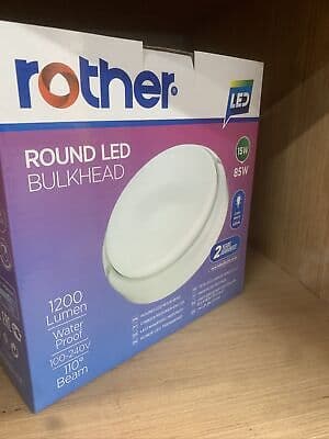 ROTHER ROUND LED BULKHEAD, 15W,100-240V