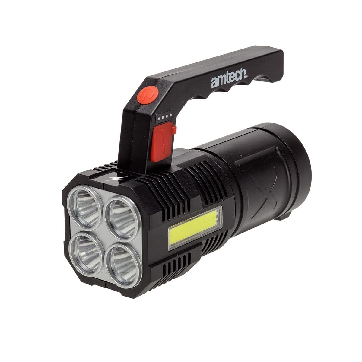 Am-Tech 10W USB rechargeable portable torch