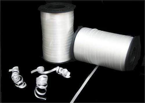 Qualatex Metallic Curling Ribbon 5mmx500m White