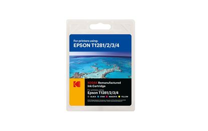 WL Re manufactured EPSON T1801/2/3/4 Blk/Cyan/Magenta/Yellow Inkjet Cartridges image