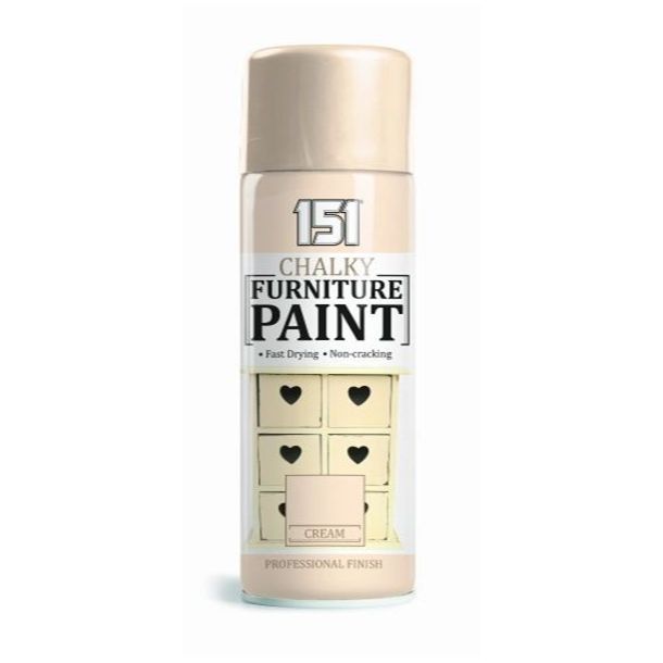151 Chalky Finish Furniture Paint  Clotted Cream 400ml image