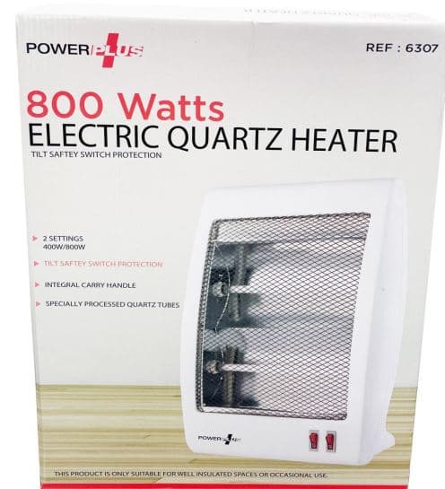 Powerplus - 800w Quartz Heater