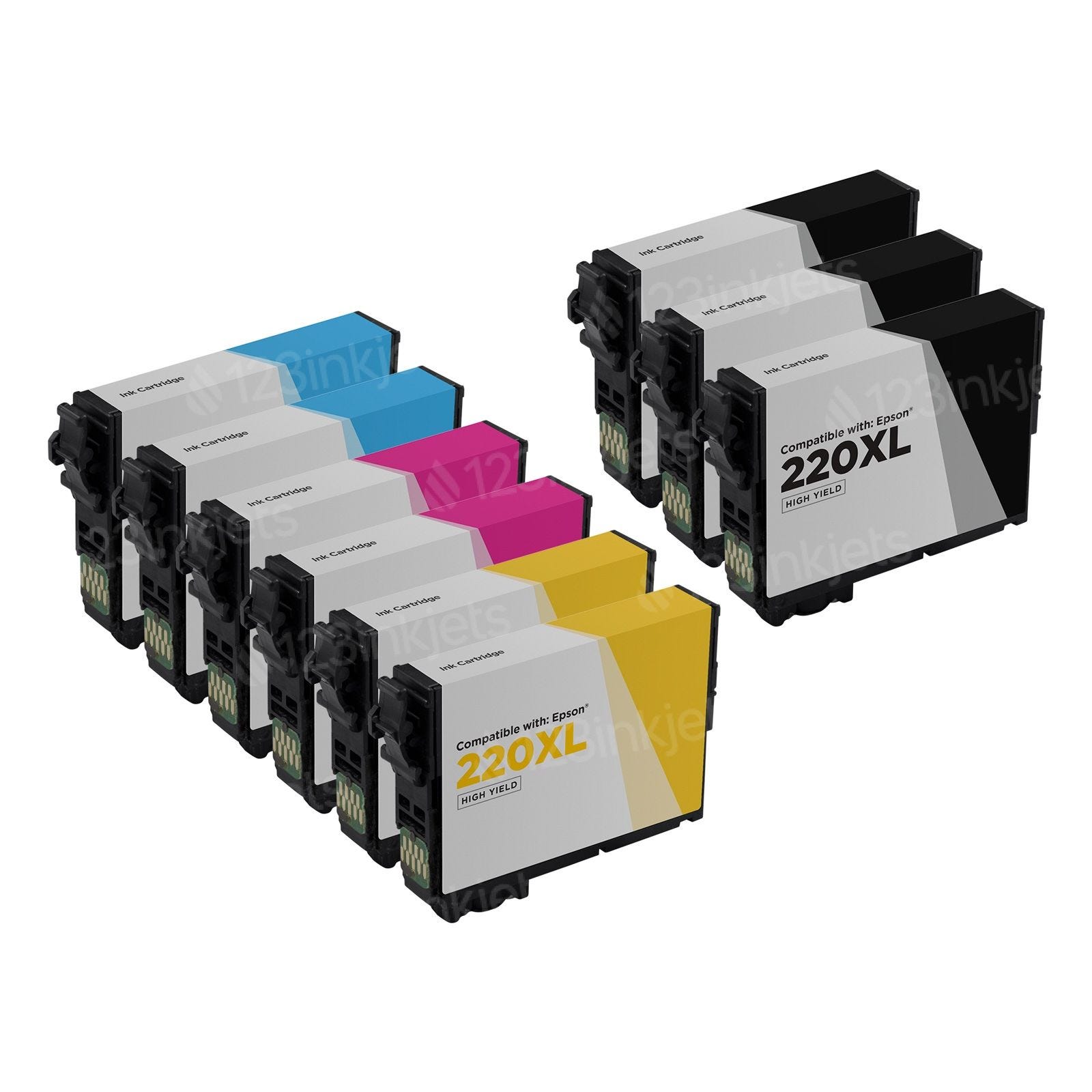WL Re manufactured EPSON T1282/3/4 Blk/Cyan/Magenta/Yellow Inkjet Cartridges image