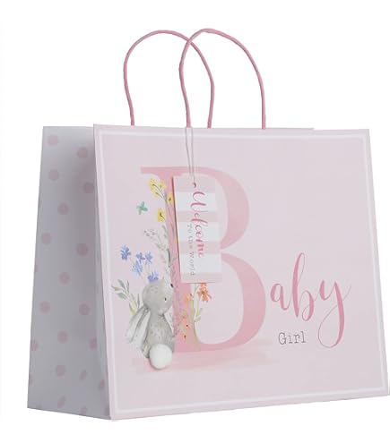 Eurowrap Hooray Baby Girl Large Gift  Bag 
 image