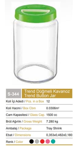 TREND BUTTON JAR 1500CC 1