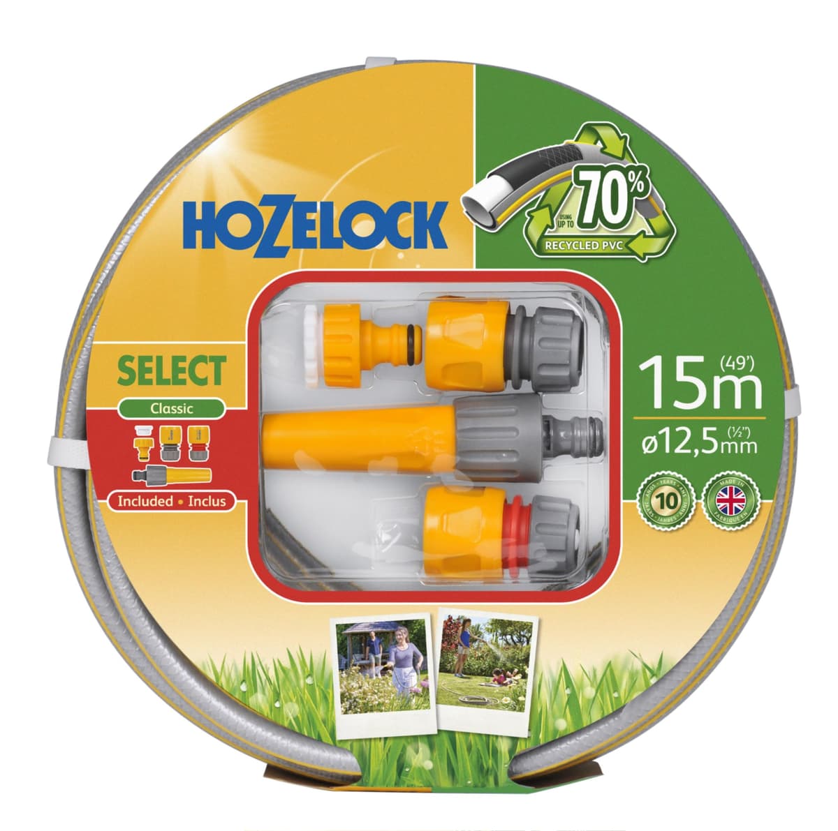 Hozelock 15m Select Hose & Fittings Set