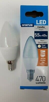 STATUS 5W=40W Maxim LED Candle E14 DL Prl SWx10