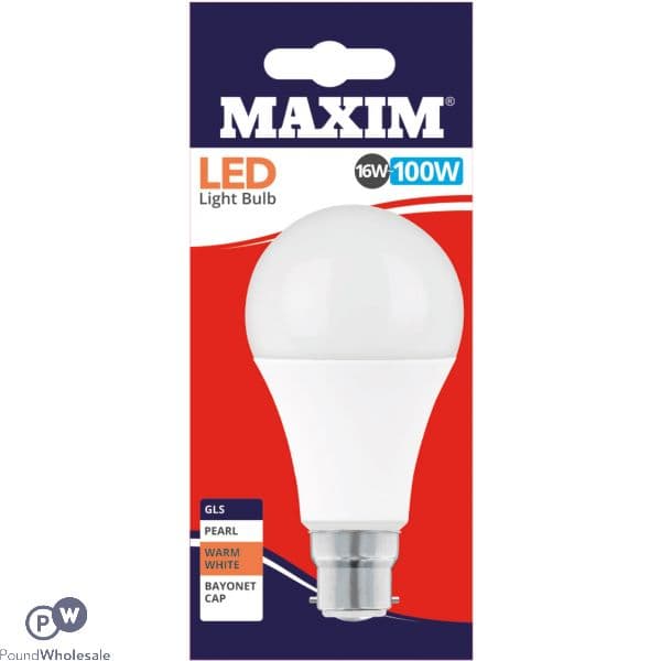 STATUS 9W=60W Maxim LED GLS B22 CW Pearl SWx10