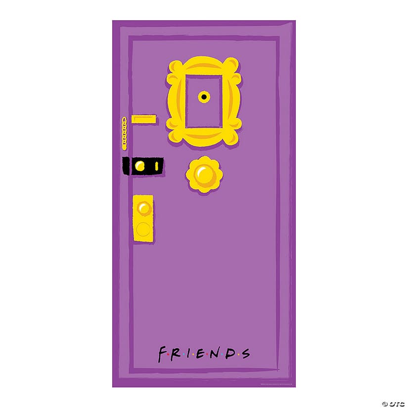 Unique Party Dp Prpl Fl Frng Door Crtn