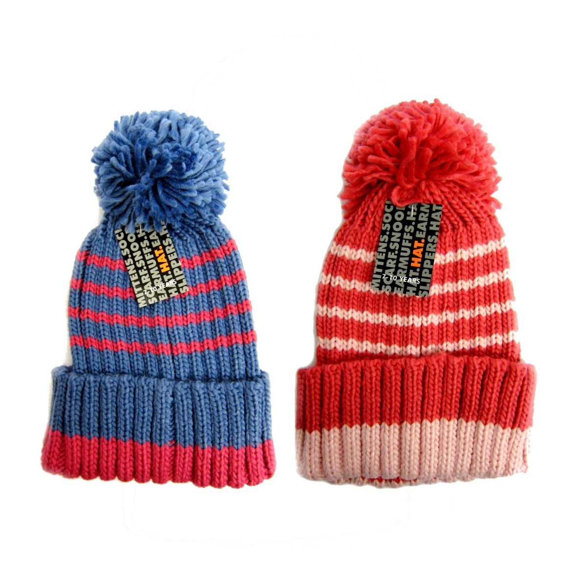 RGM Girls Stripped Beanie Hat image