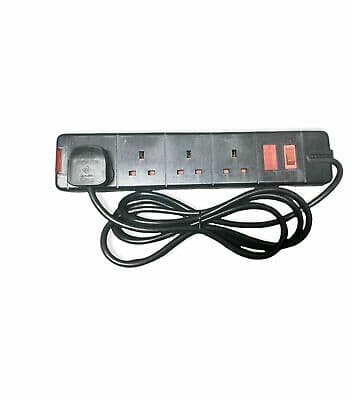 Blackspur 4 WAY EXTENSION LEAD WITH 2M CA