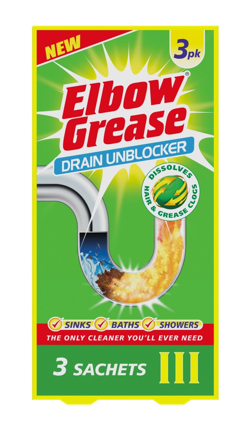 151 Elbow Grease Drain Unblocker 
sachets 3x25g