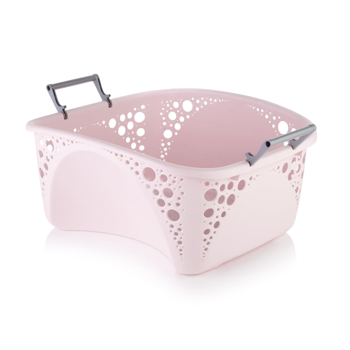 Minky 40l Laundry Basket Pastel Pink