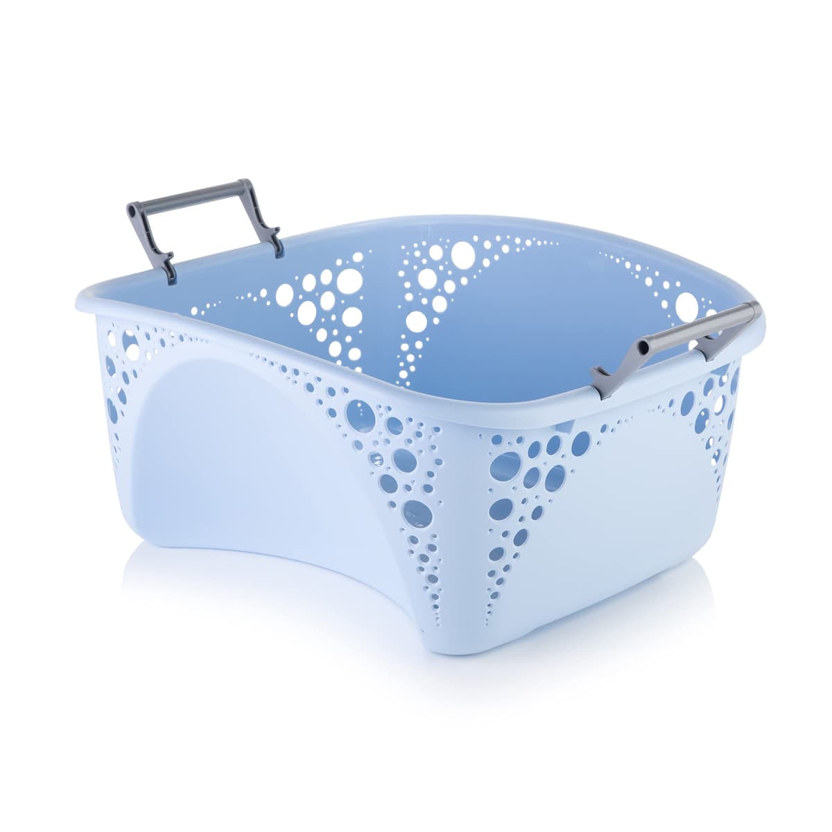 Minky 40l Laundry Basket Pastel Blue