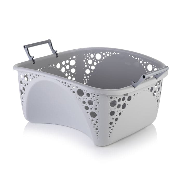 Minky 40l Laundry Basket Grey
