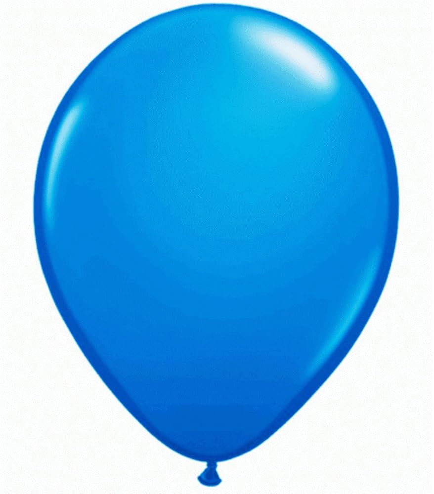 QUALATEX PLAIN LATEX  11" RND Dark Blue 100CT image