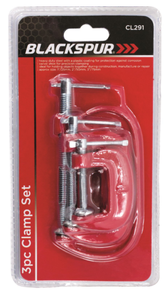 Blackspur 3PC Clamp Set image