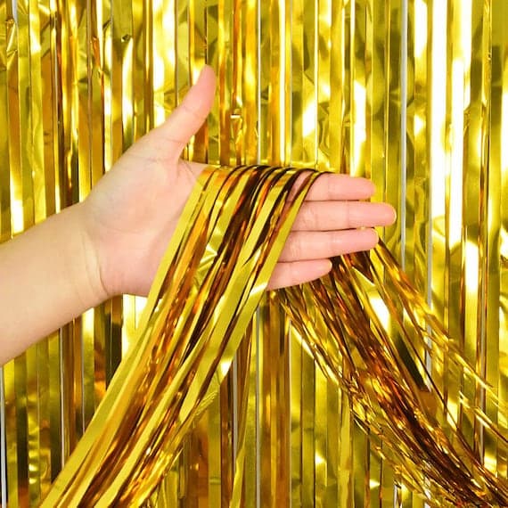Unique Party Fringe Door Curtain
Gold FL 1m x 2m