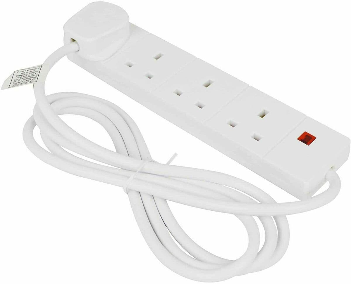 Extension Lead 4 Way 13Amp (250V AC) 
(1 Meter appox.) 
