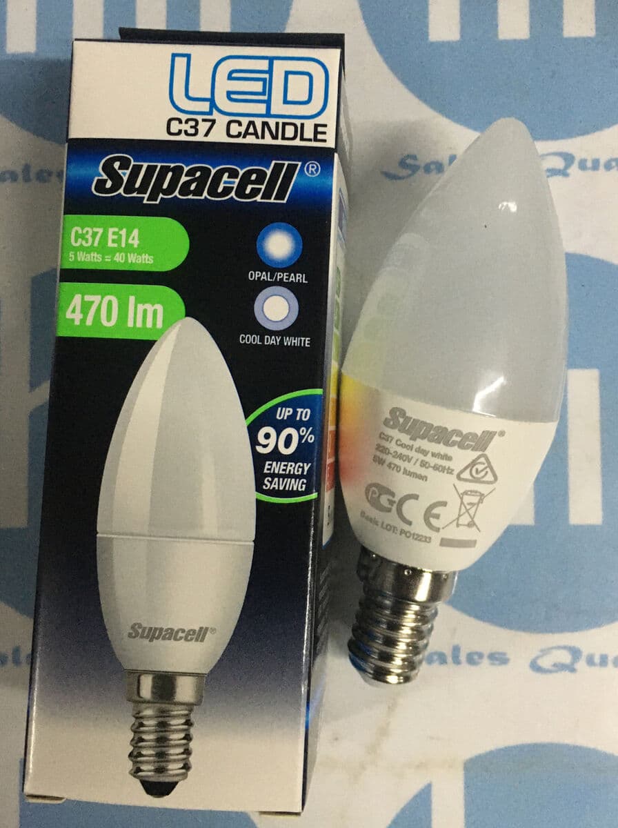 Supacell Bulb Candle E14 Clear 2W  2700K  