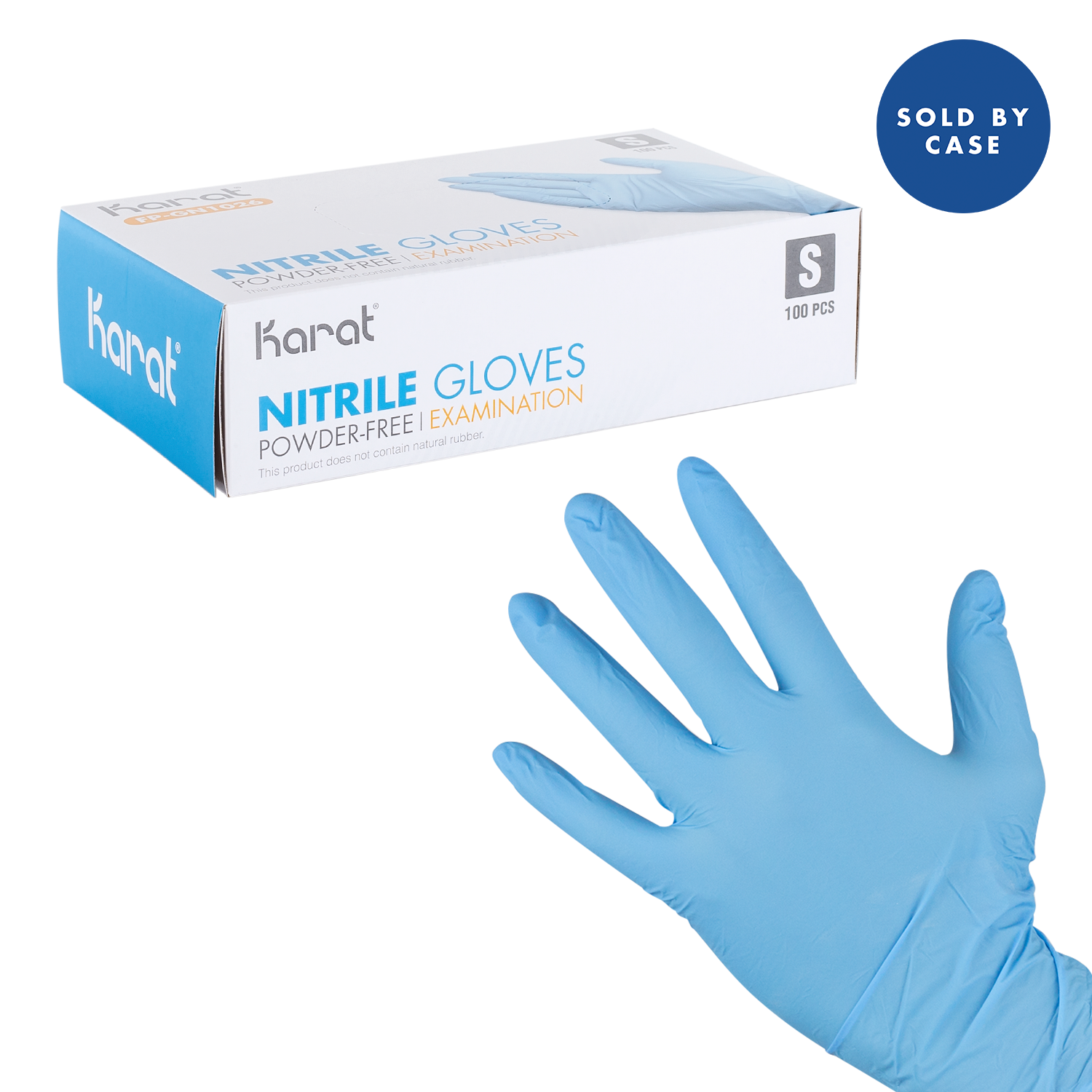 NITRILE Gloves Blue Powder Free - SMALL image