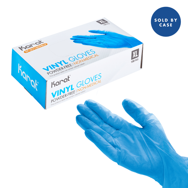 Vinyl Gloves Blue Powder Free X-Large image