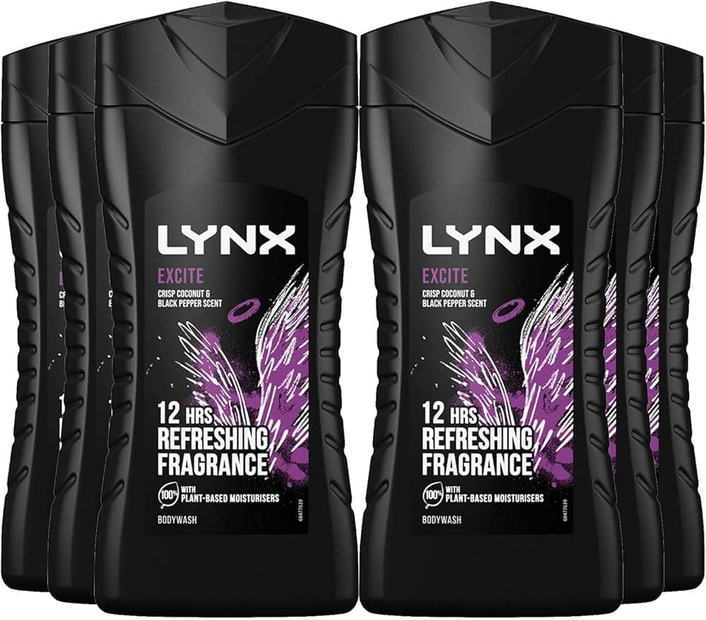 LYNX SHOWER GEL 225ml - Excite(x6)
