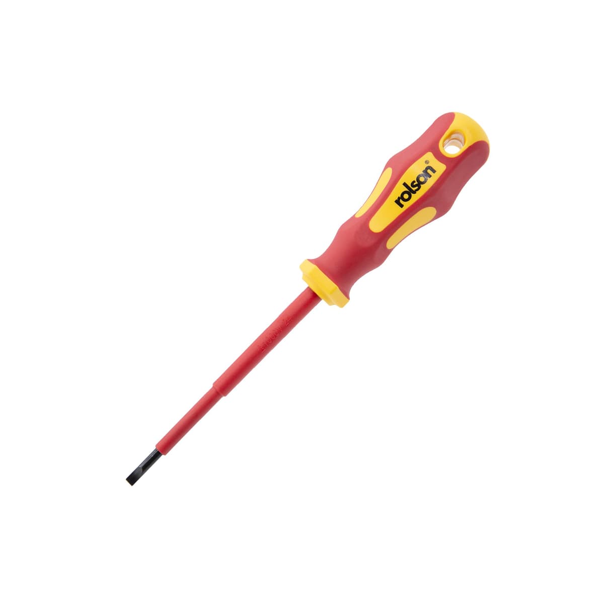 Rolson 4 x 100mm Slotted VDE Screwdriver