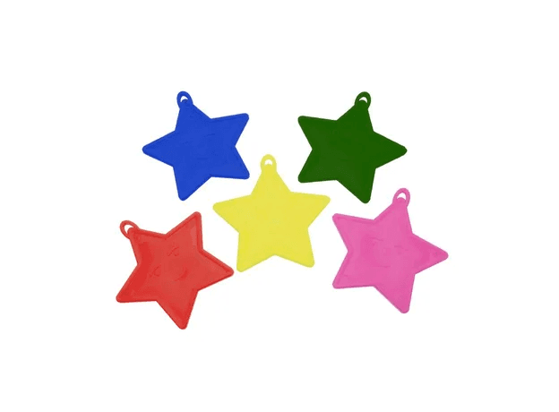 Apac Asstd Primary Star Balloon Shape Weights