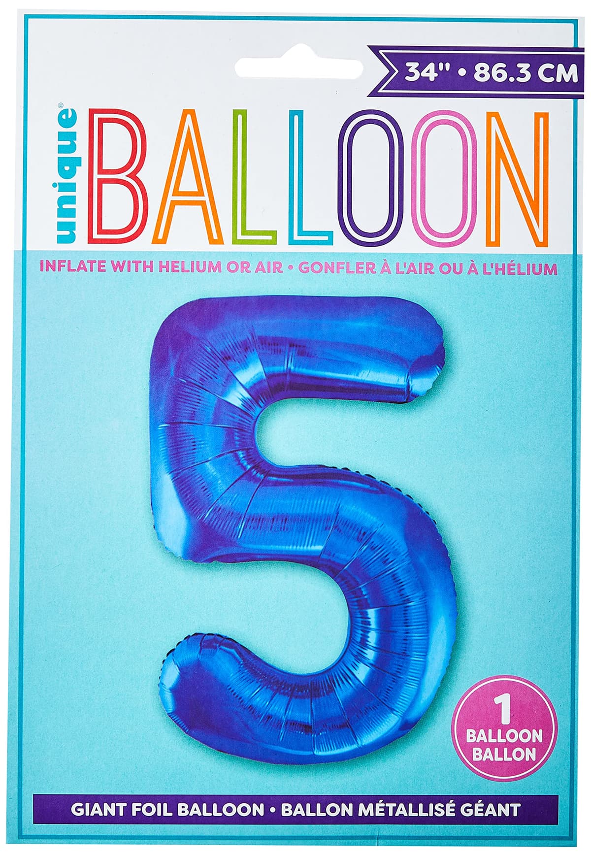 Unique Party  34" Giant Foil Balloon - 5